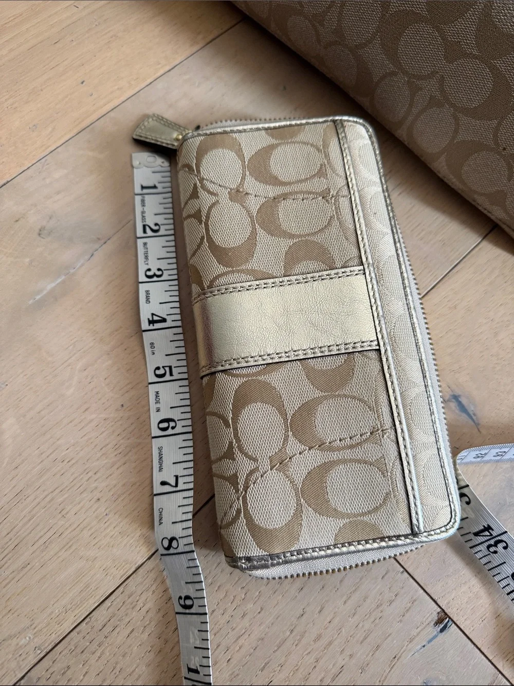 Coach Signature Canvas bag and wallet